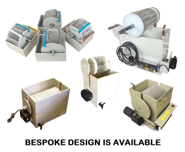 (CUSTOMIZABLE 4 - 12 Tanks & 40 - 100 Ampere) Barrel Production Line For Etching, Cleaning, Plating